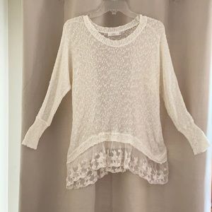 Knitted White Sweater